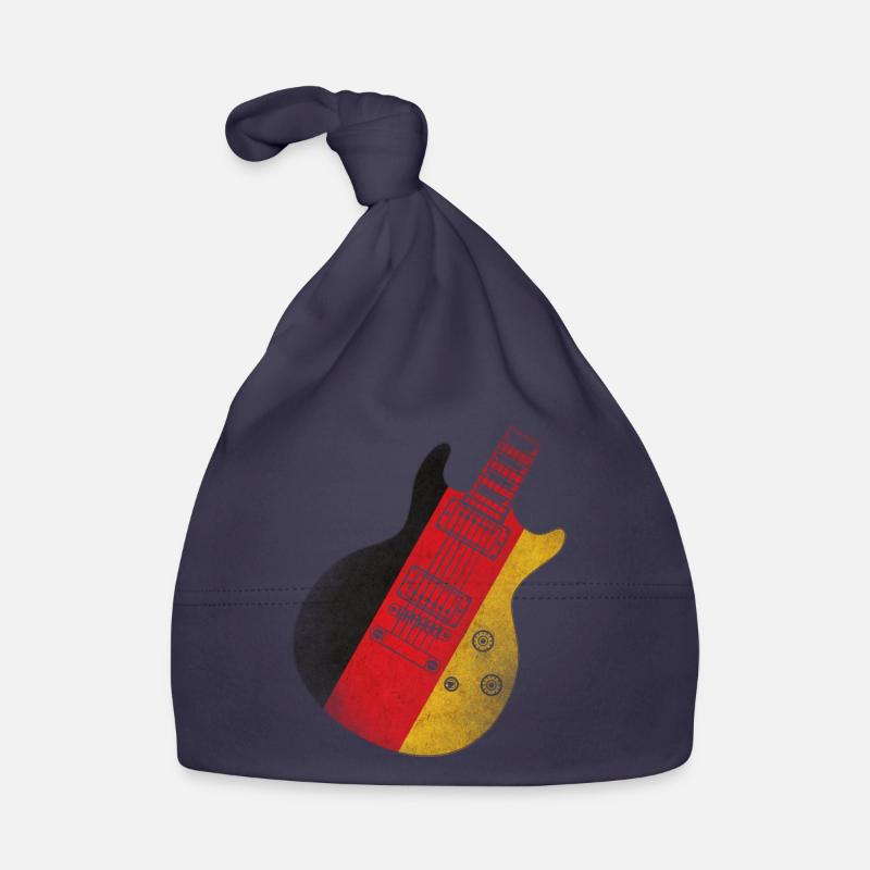 German Flag Guitar Organic Baby Cap