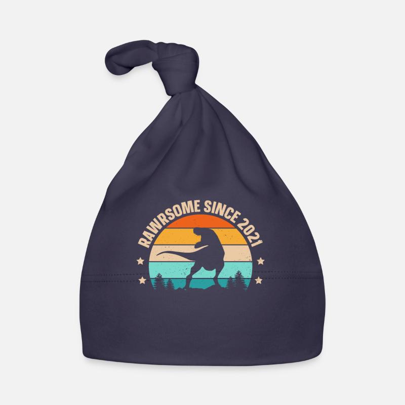 Rawrsome depuis 2021 T-Rex 2e anniversaire Bonnet bio Bébé