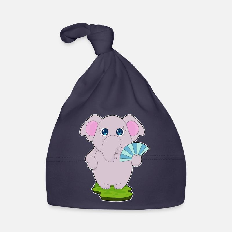 Éventail de main d’éléphant Bonnet bio Bébé