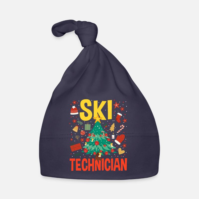 Ski Technician Christmas Tree Costume Organic Baby Cap