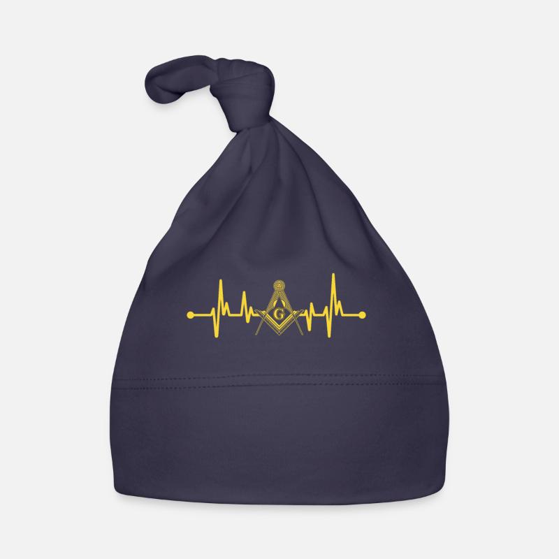 Freemasonry Square and Compass Bricklayer Masonic Organic Baby Cap