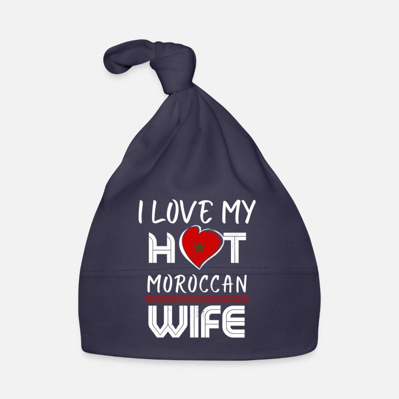 C’est drôle que j’aime mon mari marocain chaud - Bonnet bio Bébé - marine