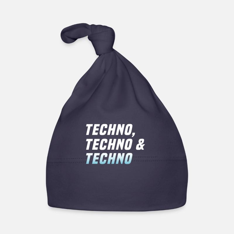 Techno Techno Techno - Baby Bio-Mütze - Navy