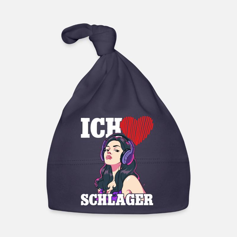 Ich Liebe Schlager Baby Bio-Mütze