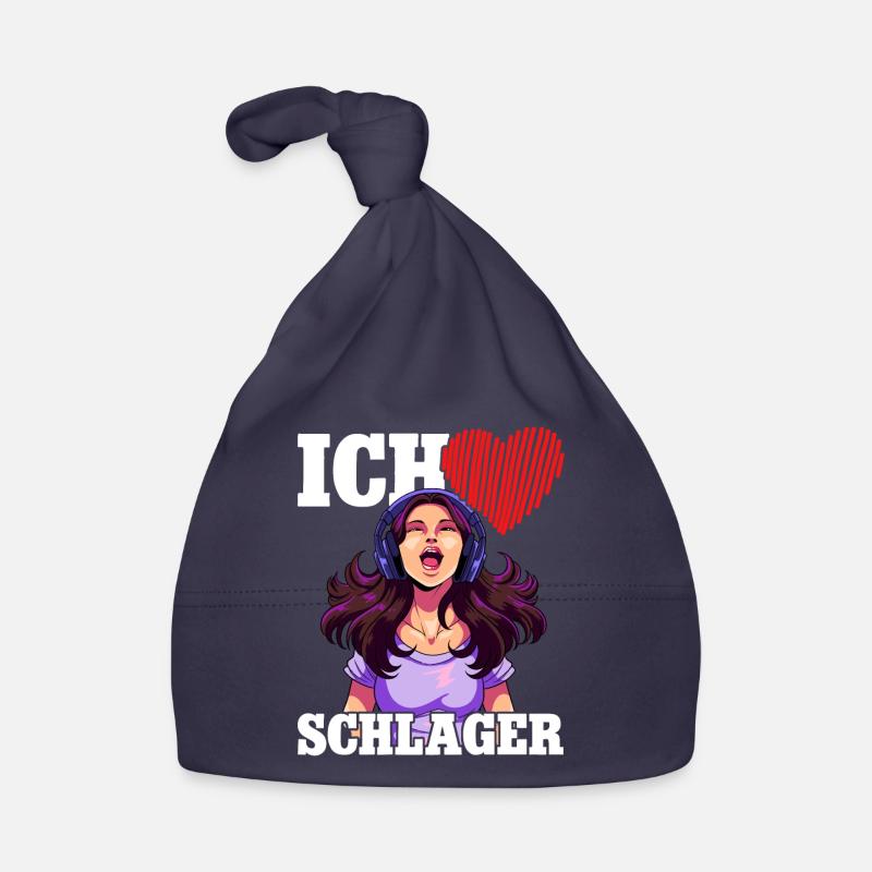 Ich Liebe Schlager Baby Bio-Mütze