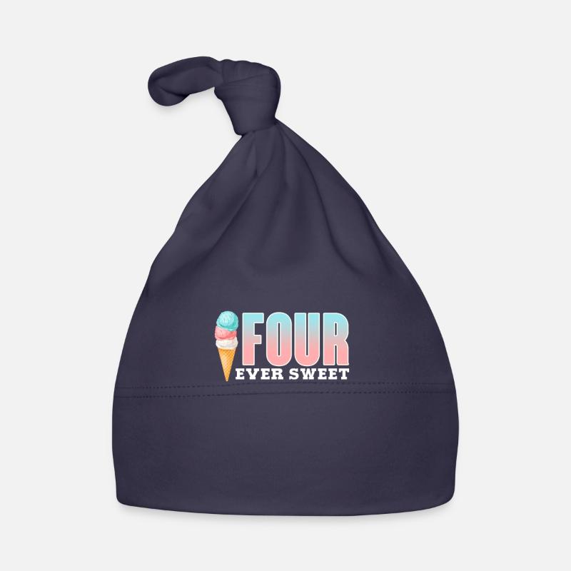 Crème glacée Crème glacée Crème glacée Cadeau d’été Bonnet bio Bébé