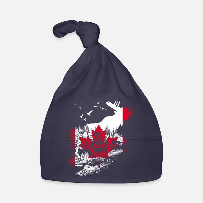FÊTE DU DRAPEAU DE L’ORIGNAL DU CANADA Bonnet bio Bébé