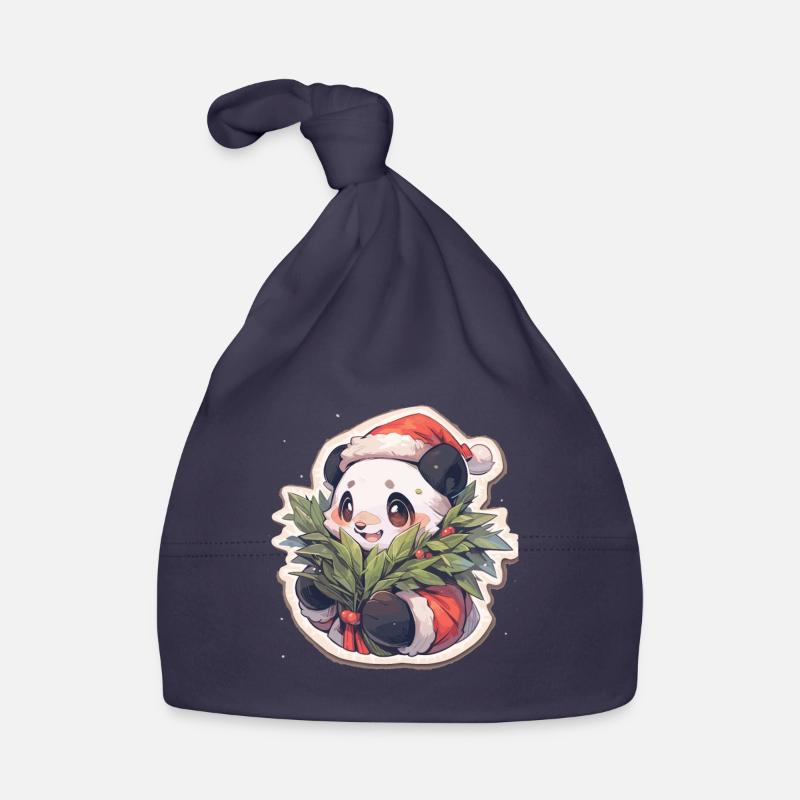 Panda Noël Panda Pandas Panda Noël Bonnet bio Bébé
