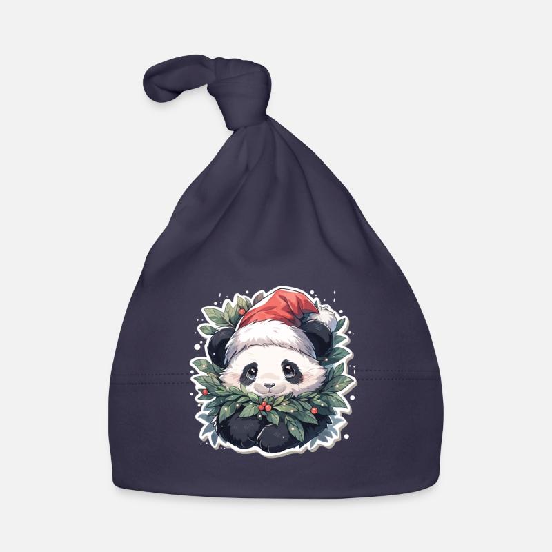 Panda Noël Panda Pandas Panda Noël Bonnet bio Bébé