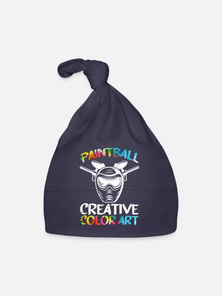 Paintball Creative Paint Color Art Airsoft Paint - Organic Baby Cap - navy - Front