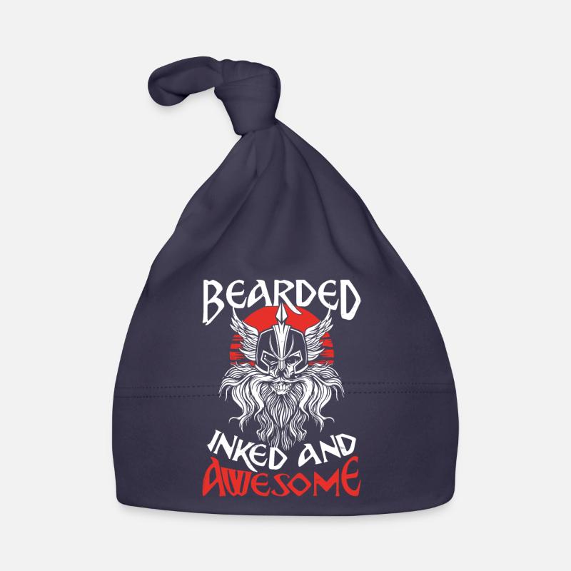 Beard Lover Bearded Man Tattoo Organic Baby Cap