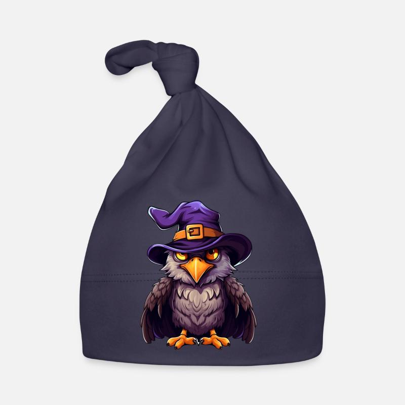 Eagle witch hat. Funny Halloween costume for Organic Baby Cap