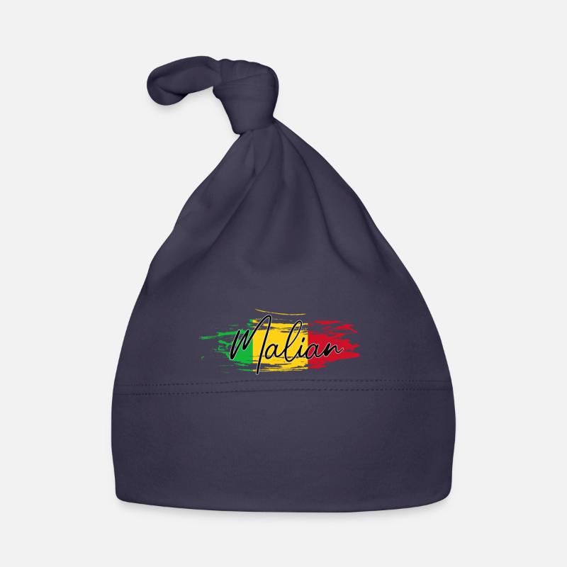 Malien - Bonnet bio Bébé - marine