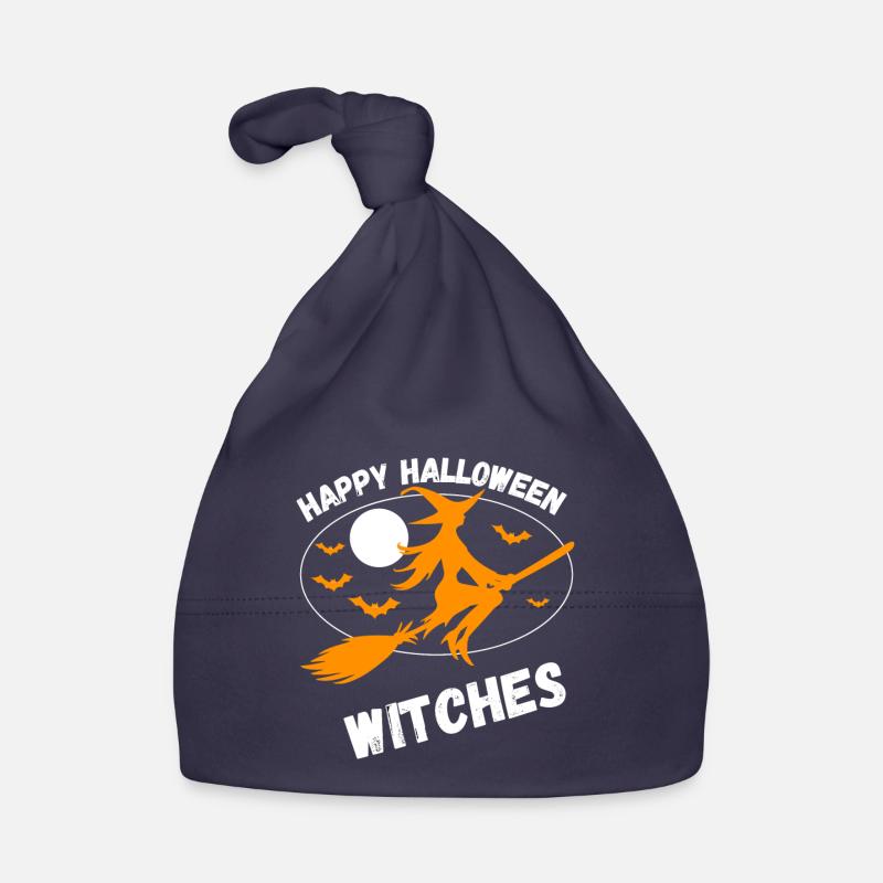 Fröhliche Halloween-Hexen Baby Bio-Mütze
