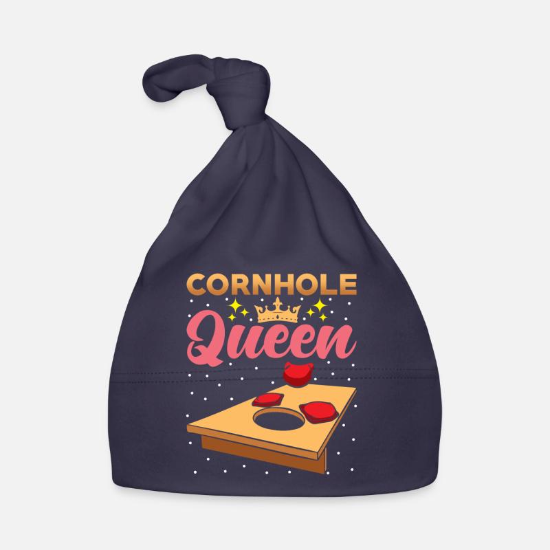 Cornhole Queen Cornhole Joueur Bonnet bio Bébé