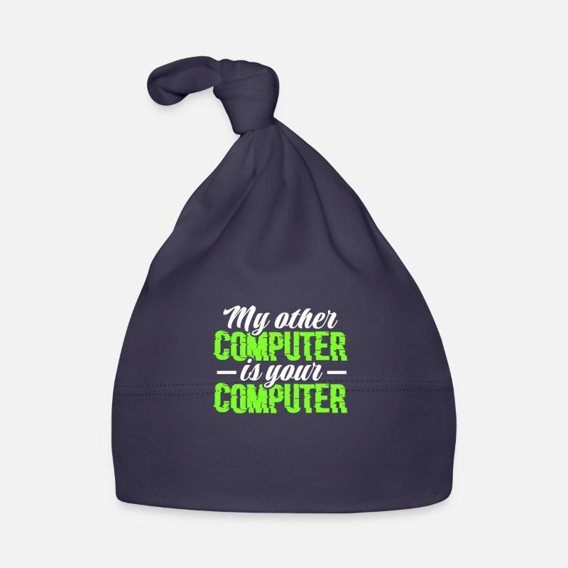 Hacker Coder Computerfreak Nerd Hacking Geschenk Baby Bio-Mütze