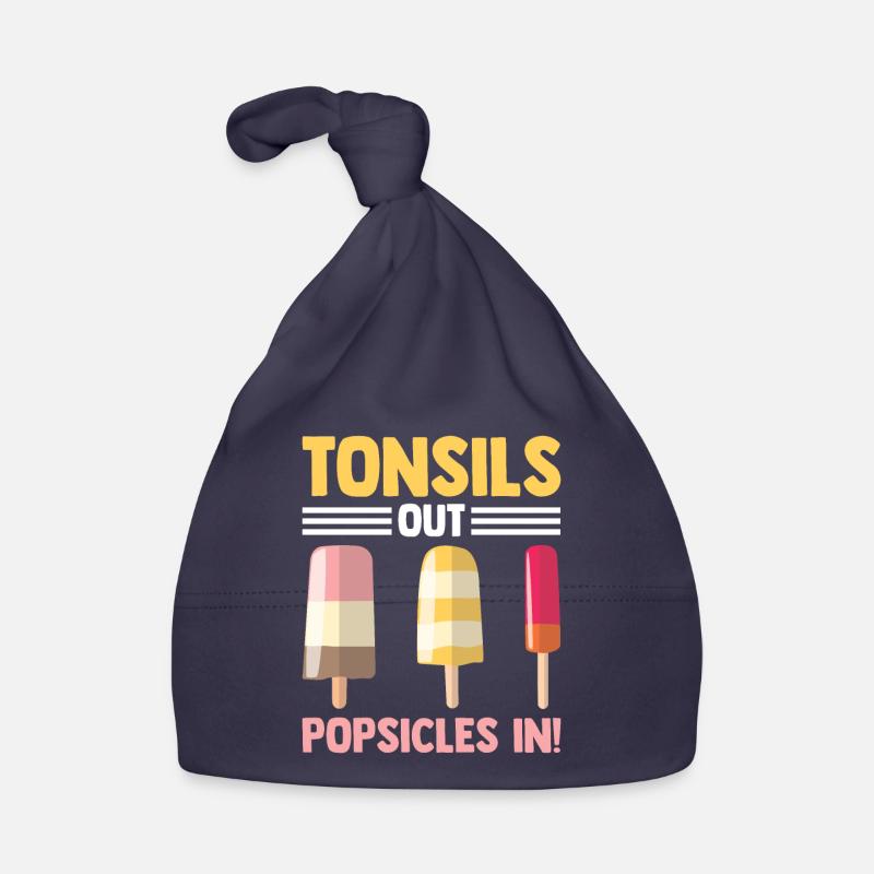 Tonsils Out Popsicles In Tonsillectomy Tonsils Organic Baby Cap