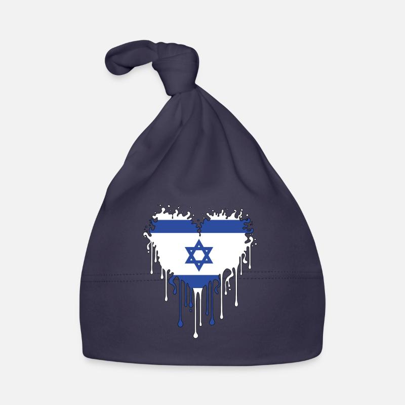 Israel Herz Davidstern Baby Bio-Mütze