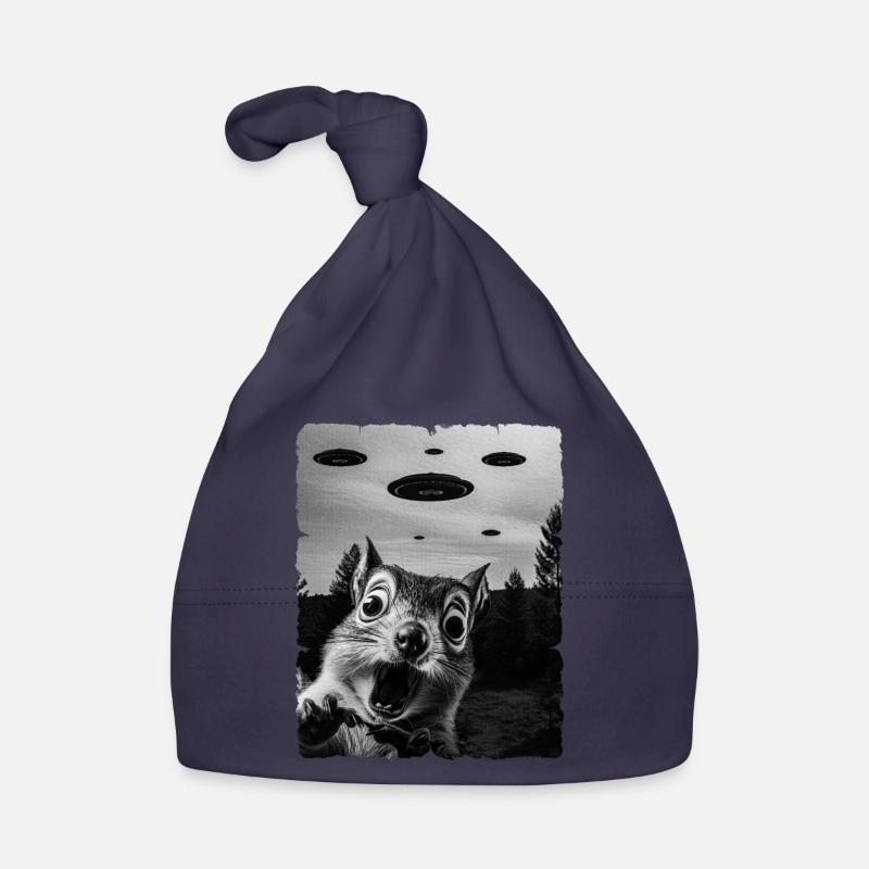 Eichhörnchen Auserirdisch Invasion Uap Weirdcore Baby Bio-Mütze