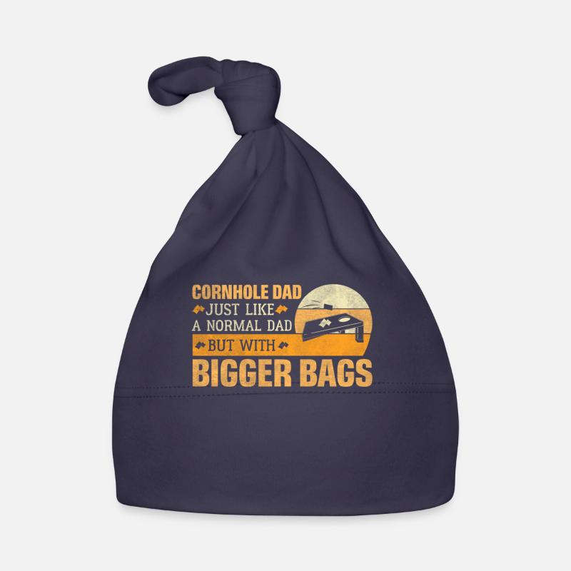 Tout comme un papa normal mais avec des sacs plus grands - - Bonnet bio Bébé - marine