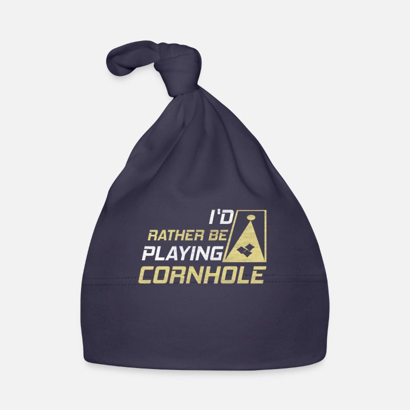 I'd Rather Be Playing Cornhole Baby Bio-Mütze