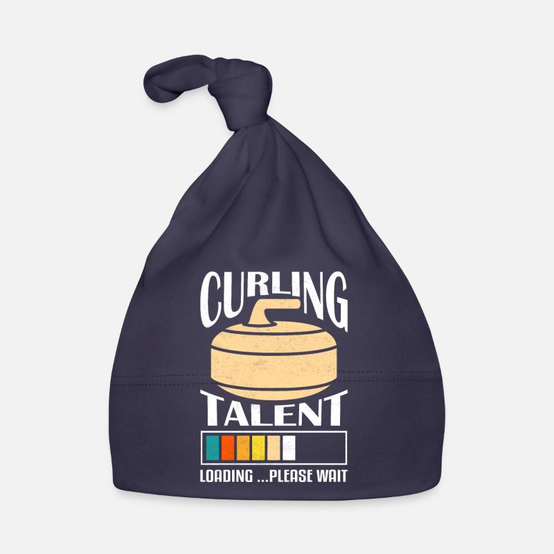 Curling Talent Loading ...Please Wait Ice Sport Br Baby Bio-Mütze