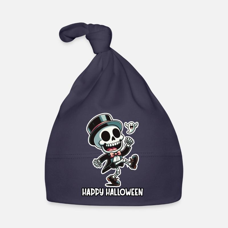Boogie Bones: A Halloween Skeleton Jamboree Organic Baby Cap
