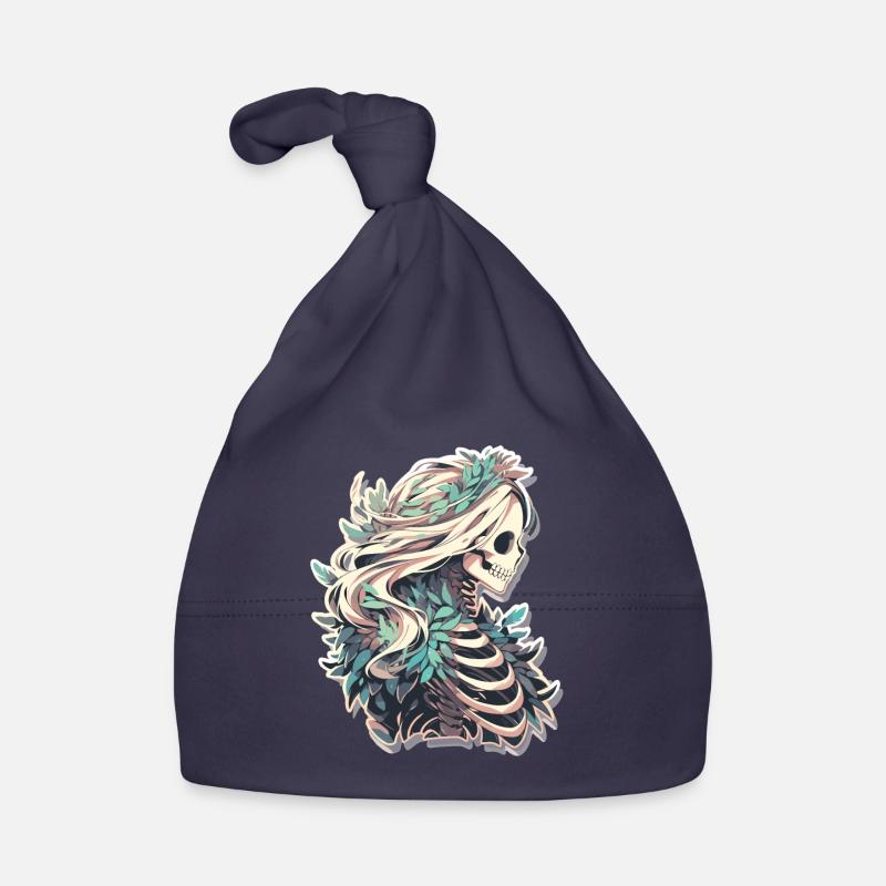 Skeleton Skull Skull Skull Skulls Organic Baby Cap