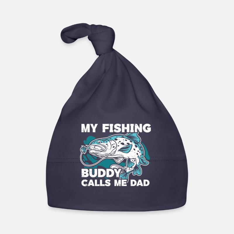 Mon copain de pêche m’appelle Papa pêcheur Bonnet bio Bébé