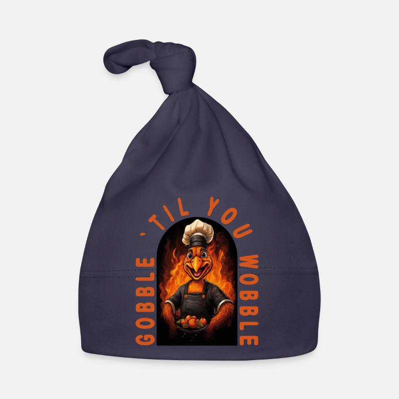 Drôle de dicton de Thanksgiving à la dinde Bonnet bio Bébé
