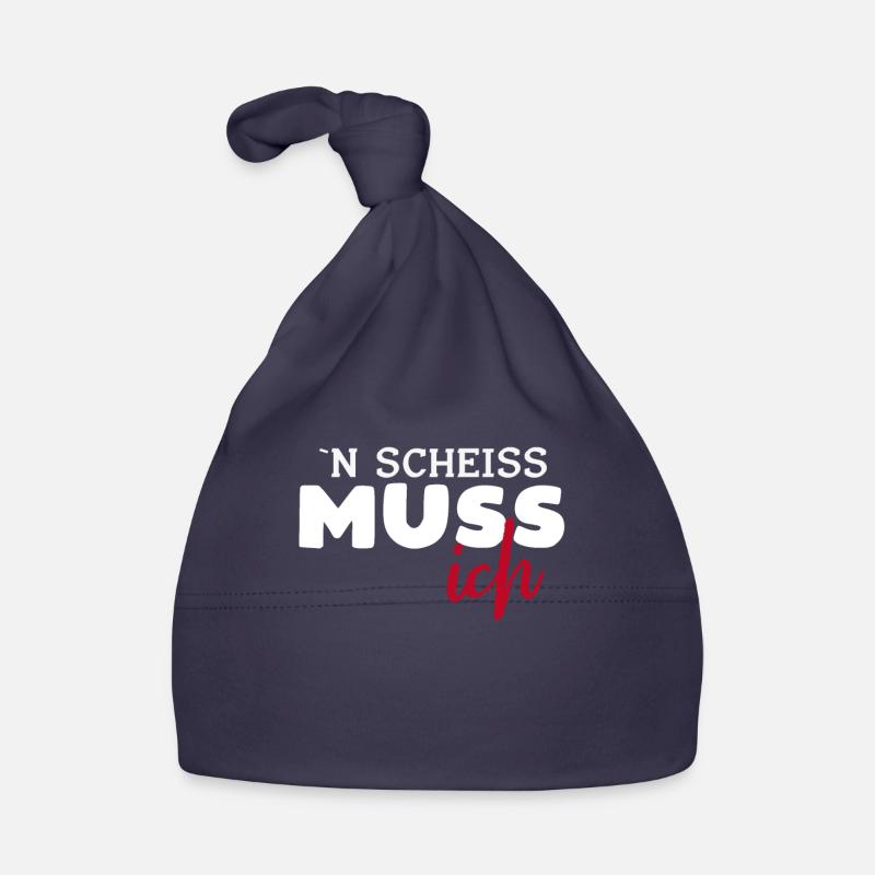 N Scheiss Muss Ich Baby Bio-Mütze