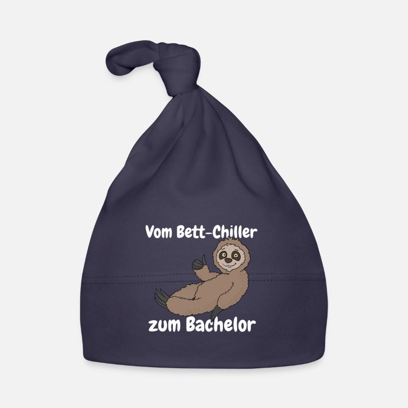 Uni Bachelor Degree Gift Sloth for Organic Baby Cap