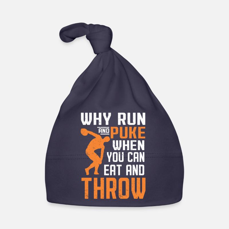 Discus thrower Athletics Disc throw Organic Baby Cap