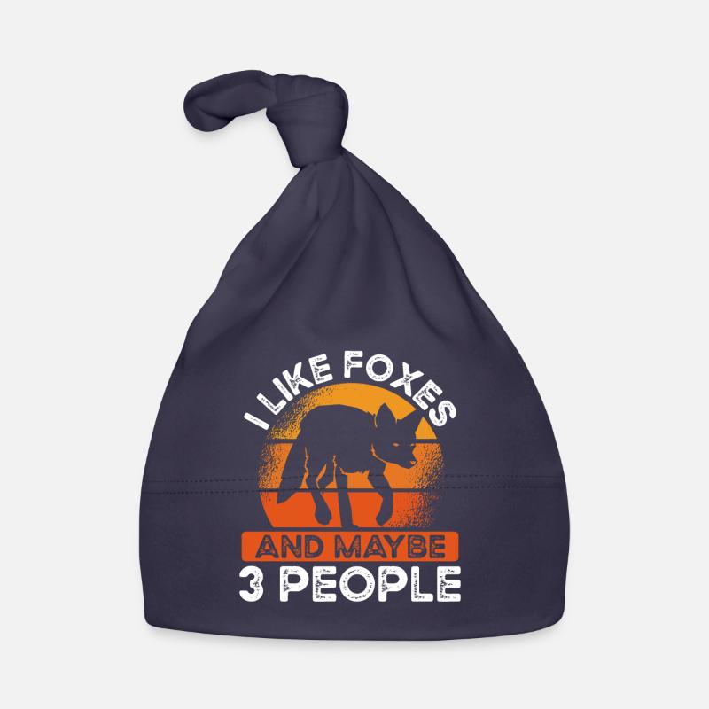 I like foxes and maybe three people Organic Baby Cap