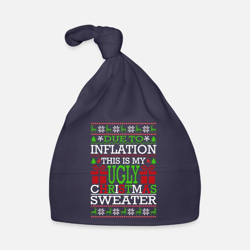 En raison de l’inflation - Pull de Noël moche Bonnet bio Bébé