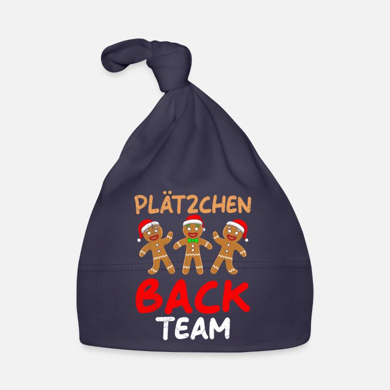 Plätzchen Back Team Lebkuchenmann Kekse Baby Bio-Mütze
