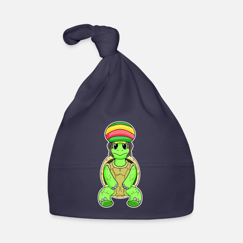 Rasta Turtle Organic Baby Cap