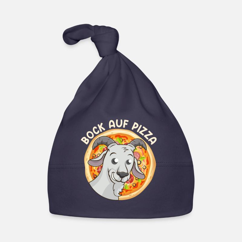 Pizza Fan Bock auf Pizza Ziegenbock Backfans Baby Bio-Mütze