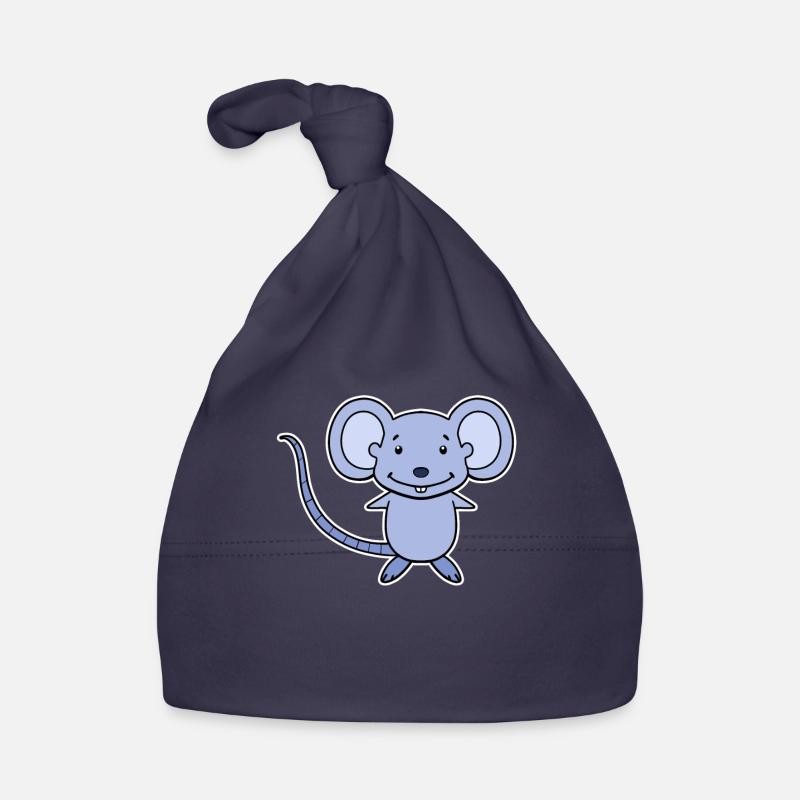 Dessin animé de souris Bonnet bio Bébé