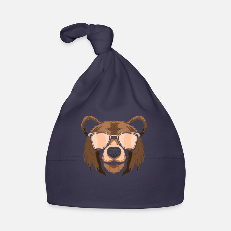 Ours Ours brun Bonnet bio Bébé