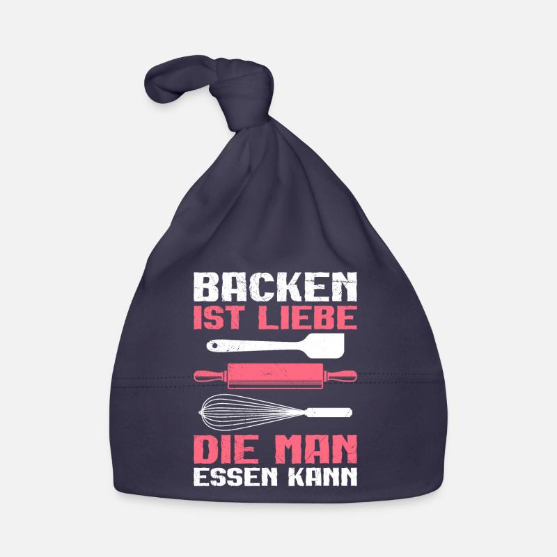 Backen ist Liebe die Man Essen kann Backfans Baby Bio-Mütze