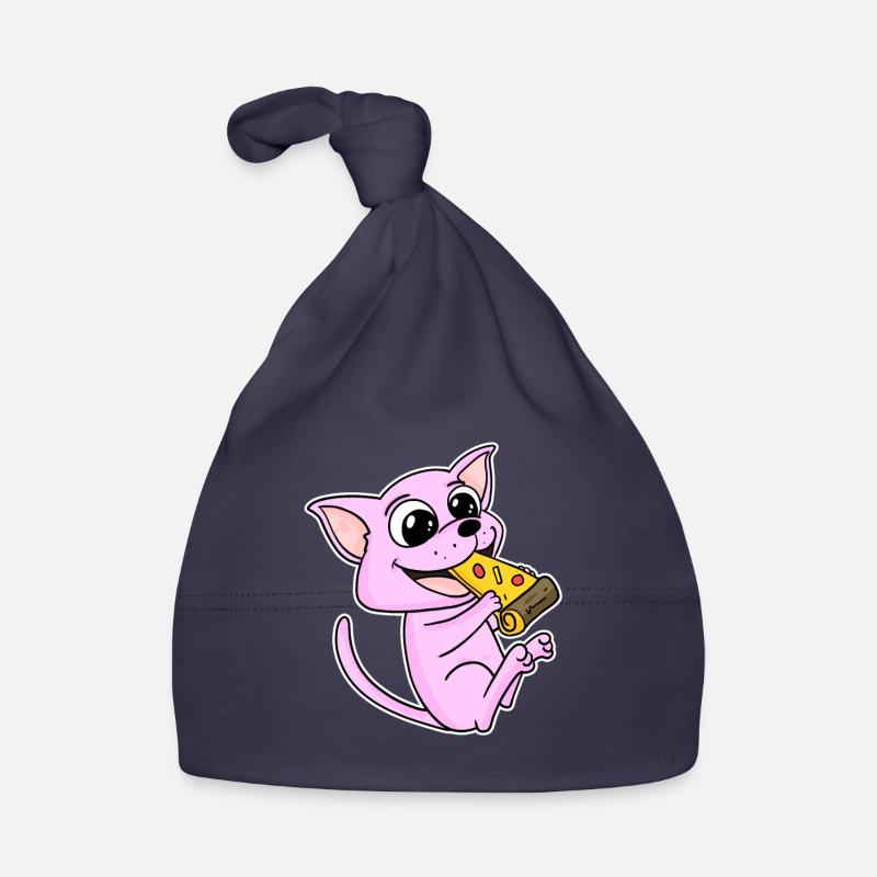 Sphynx Cat Pizza Organic Baby Cap
