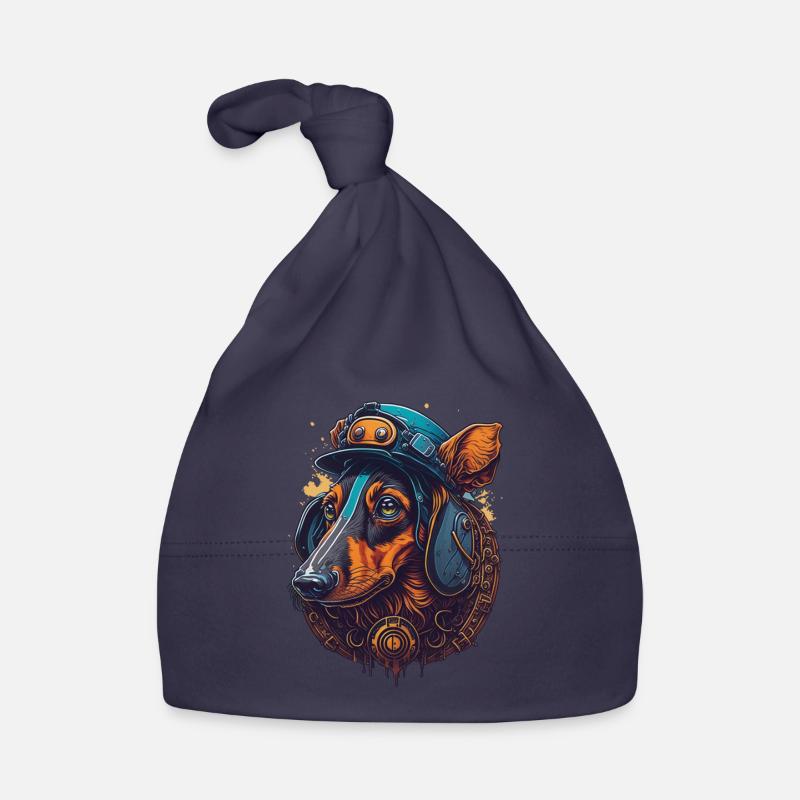 Conception de chien teckel steampunk pour les amoureux des chiens Bonnet bio Bébé