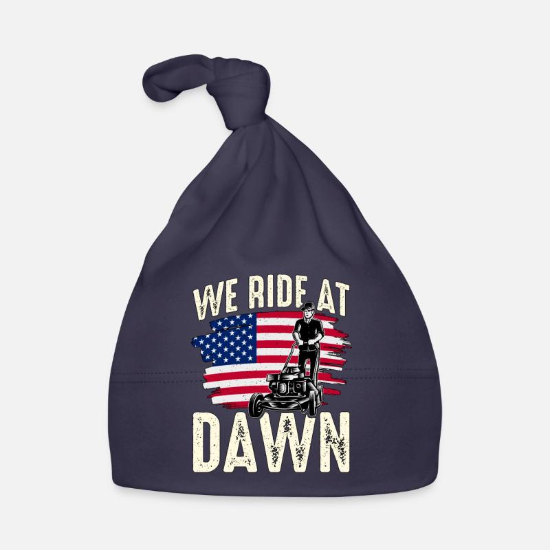 Mower We Ride At Dawn Mowing Chillin' Lawn Mowing Organic Baby Cap