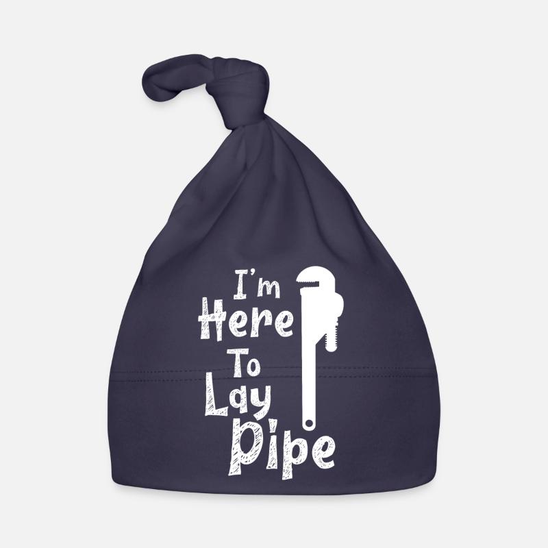 I'm here to lay Pipe Klempner Baby Bio-Mütze