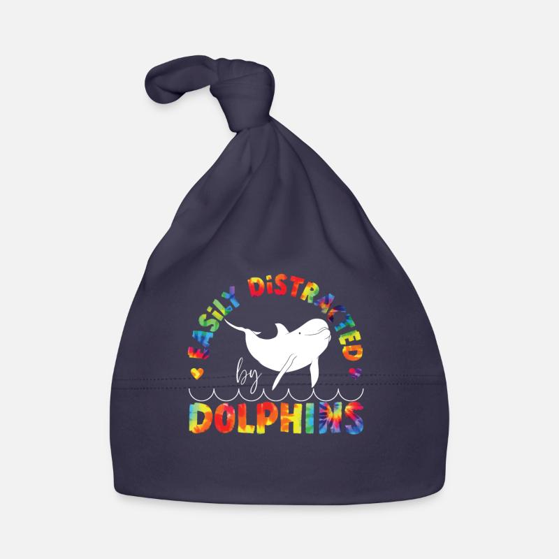 Dolphin Tie Dye Easily Distracted Baby Bio-Mütze