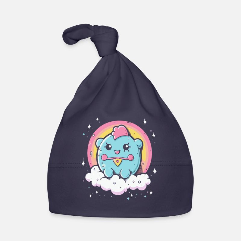 Niedliches Ding mit Regenbogen Baby Bio-Mütze