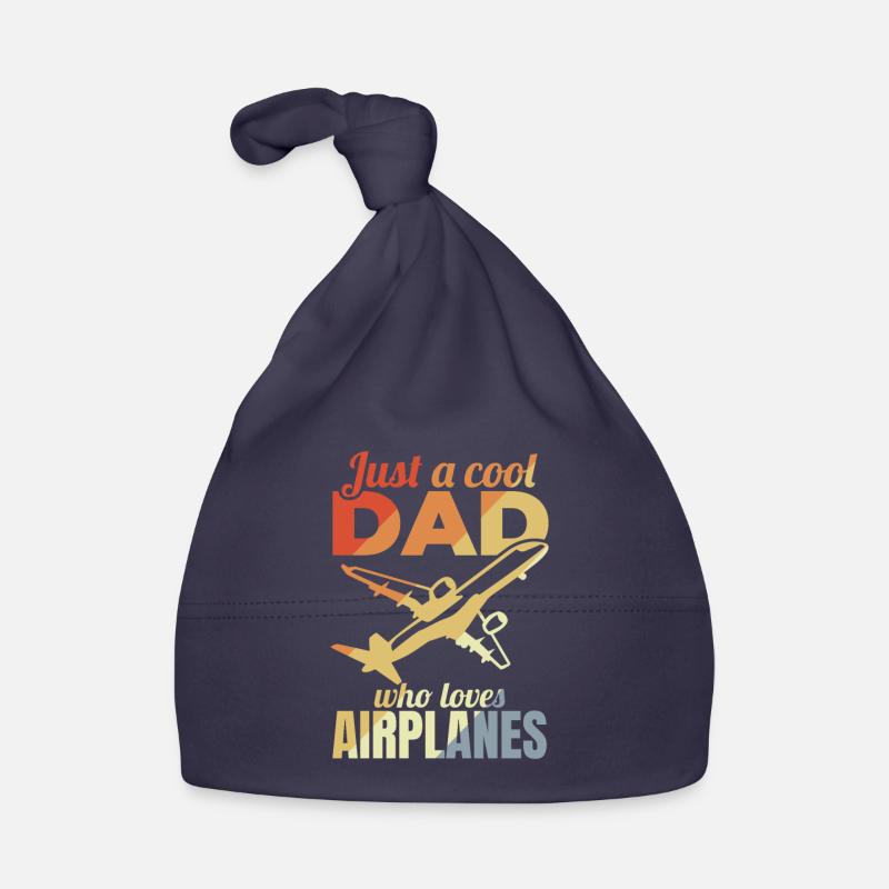 Flugzeug Vater Baby Bio-Mütze