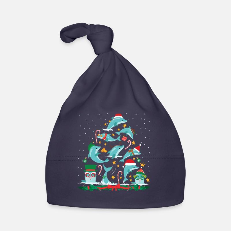 Arbre de Noël dauphin Bonnet bio Bébé