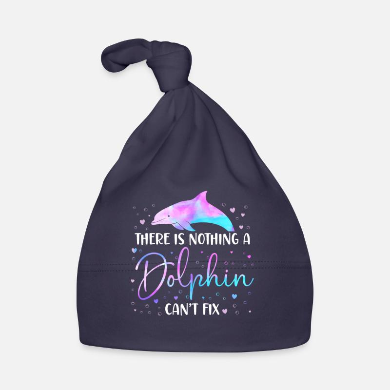 Dolphin There Is Nothing A Dolphin Organic Baby Cap